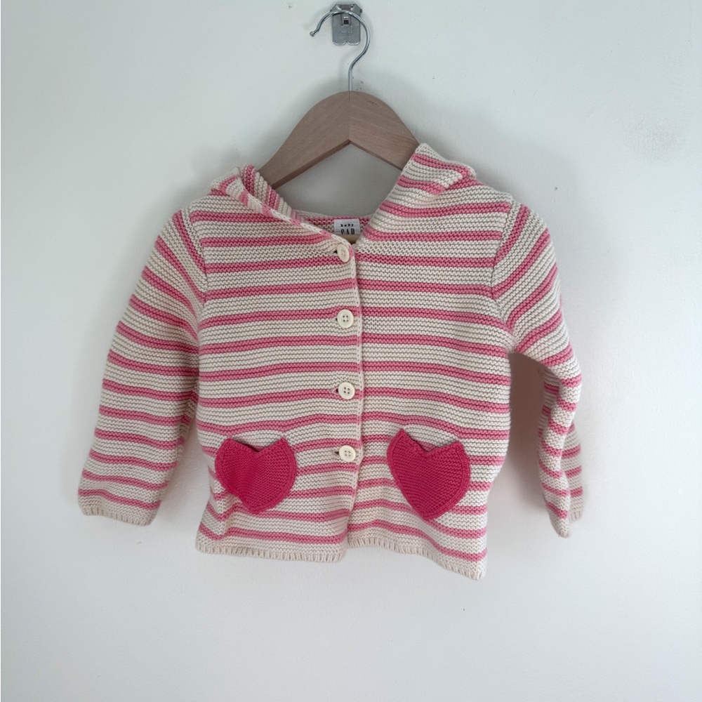 Vintage GAP Toddler Pink Stripe Sweater